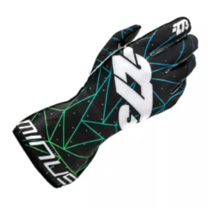 POLY EVO Black/Green/Cyan Gloves