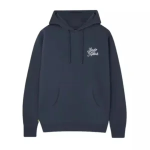 SCRIPT PETROL BLUE HOODIE