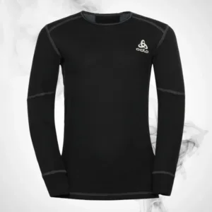 Ski Underwear shirt Odlo Active X-Warm Kids Eco BL Top Crew Neck LS Black - 2023/24