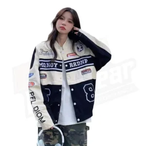 Vintage Bomber Race Car Jacket